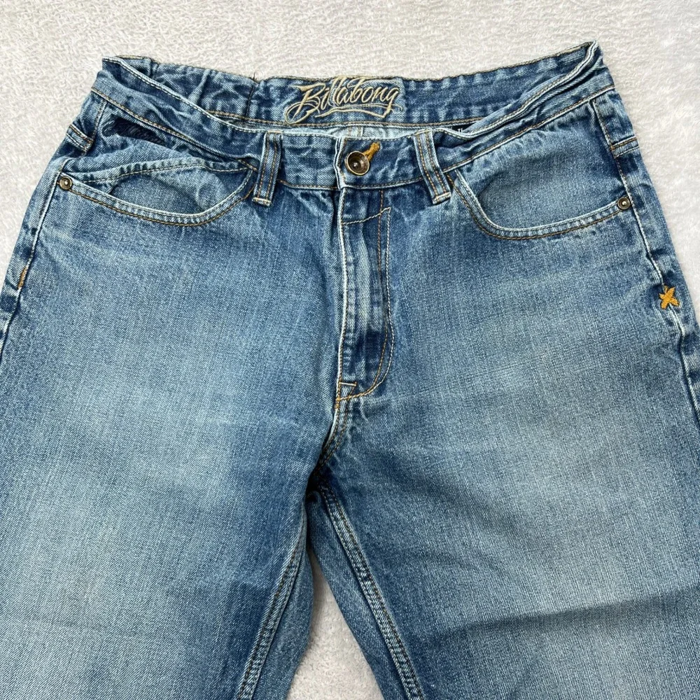 Billabong‎ The Point Straight Leg Jeans Mens 34 Medium Wash Blue Denim M307GPOR